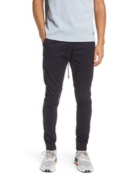 KUWALLA Midweight Stretch Cotton Chino Joggers In Navy At Nordstrom