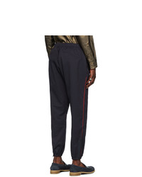 Needles Navy And Red Dry Side Line Lounge Pants