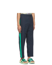 Kenzo Navy Canvas Tapered Lounge Pants