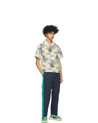 Kenzo Navy Canvas Tapered Lounge Pants