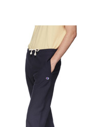 Champion Reverse Weave Navy Elastic Cuff Lounge Pants