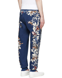 Dolce & Gabbana Navy Flowers Birds Lounge Pants