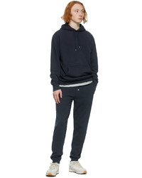 Sunspel Navy French Terry Lounge Pants
