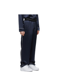 Helmut Lang Navy Pajama Lounge Pants