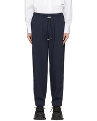 Wooyoungmi Navy Polyester Lounge Pants