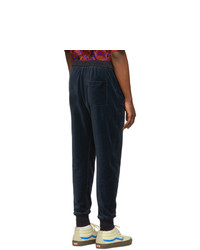 3.1 Phillip Lim Navy Relaxed Cropped Tapered Lounge Pants