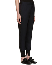 3.1 Phillip Lim Navy Ribbed Jogger Trousers