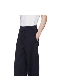 Alexander McQueen Navy Side Patch Jogger Lounge Pants