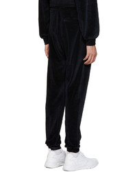 Sunnei Navy Velour Lounge Pants