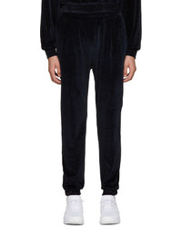 Sunnei Navy Velour Lounge Pants