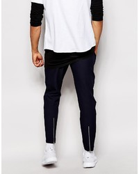 Asos Slim Fit Smart Joggers In Textured Fabric