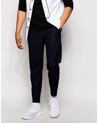 Asos Slim Fit Smart Joggers In Textured Fabric