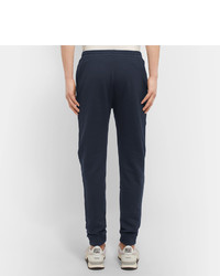 A.P.C. Slim Fit Tapered Loopback Cotton Jersey Sweatpants