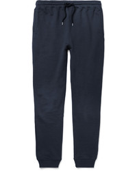 A.P.C. Slim Fit Tapered Loopback Cotton Jersey Sweatpants