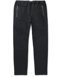 Oamc Slim Fit Tapered Stretch Twill Drawstring Trousers