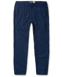 Blue Blue Japan Tapered Cotton Dobby Trousers