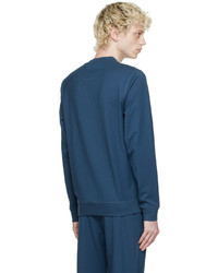 Sunspel Blue Dri Release Sweatshirt