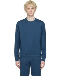 Sunspel Blue Dri Release Sweatshirt