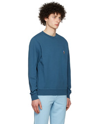 Ps By Paul Smith Blue Organic Cotton Sweatshirt