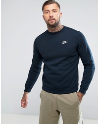 Nike Club Swoosh Crew Sweatshirt In Navy 451, $33 Asos Lookastic
