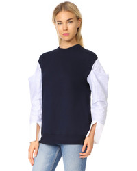Clu Contrast Sleeve Sweatshirt
