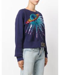 Gucci Cropped Embroidered Sweatshirt