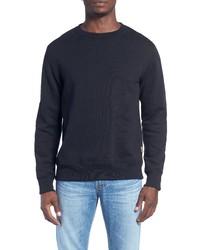 Billy Reid Dover Crewneck Sweatshirt With Patches In Dark Midnight At Nordstrom