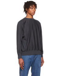 Auralee Gray Cotton Sweatshirt