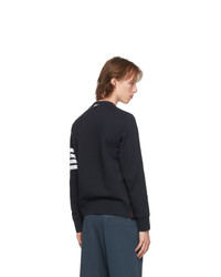 Thom Browne Navy 4 Bar Classic Sweatshirt