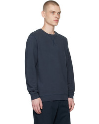 Sunspel Navy Cotton Sweatshirt