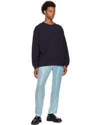 Dries Van Noten Navy Cotton Sweatshirt