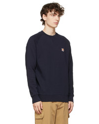 MAISON KITSUNÉ Navy Fox Head Patch Sweatshirt