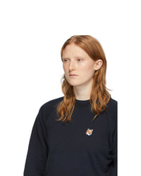 MAISON KITSUNE Navy Fox Head Sweatshirt