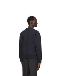 Our Legacy Navy French Terry Base Sweatshirt
