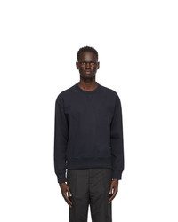 Our Legacy Navy French Terry Base Sweatshirt