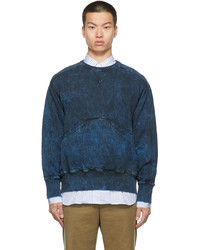 Nicholas Daley Navy Gart Dye Sweatshirt