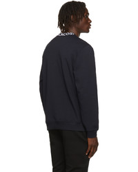 Lacoste Navy Logo Collar Sweatshirt