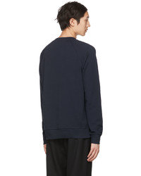 Balmain Navy Organic Cotton Sweatshirt