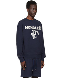 Moncler Navy Patch Sweatshirt