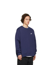 Nike Navy Sportswear Club Sweatshirt