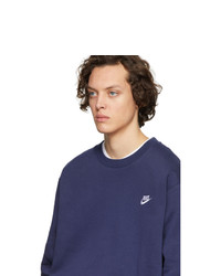 Nike Navy Sportswear Club Sweatshirt