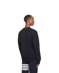 Thom Browne Navy Striped Pocket Sweatshirt