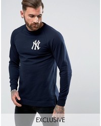 Majestic Yankees Longline Raglan Sweatshirt To Asos