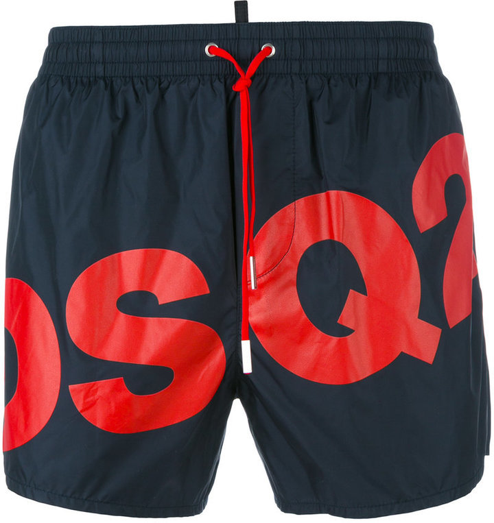 red dsquared swim shorts