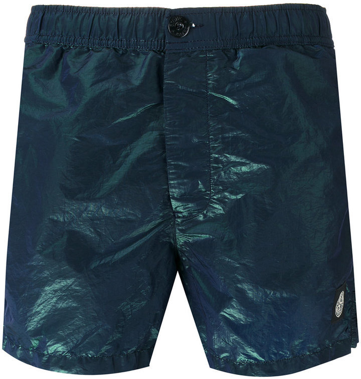 Stone Island Iridescent Swim Shorts, $140 | farfetch.com | Lookastic