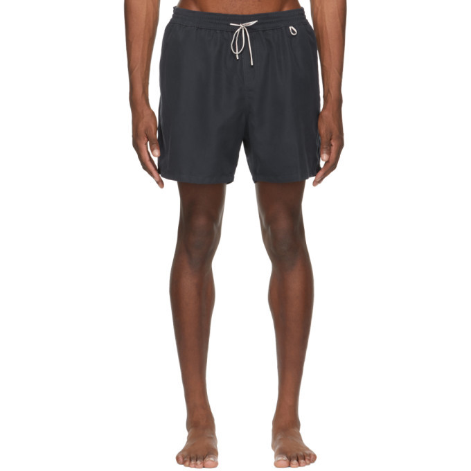 Loro Piana Navy Bay Soft Albatros Swim Shorts, $395 | SSENSE | Lookastic