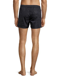 Moncler Swim Trunks With Contrast Piping Navy