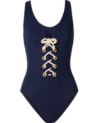 Karla Colletto Colette Lace Up Underwired Swimsuit