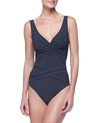 Karla Colletto Criss Cross One Piece Swimsuit