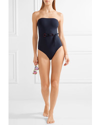 Eres Hxagone Belted Bandeau Swimsuit Midnight Blue